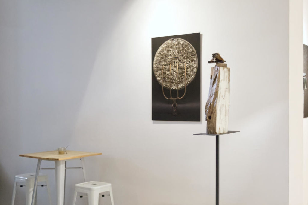 Zdjęcie sali z wystawy Katarzyny Jarnuszkiewicz