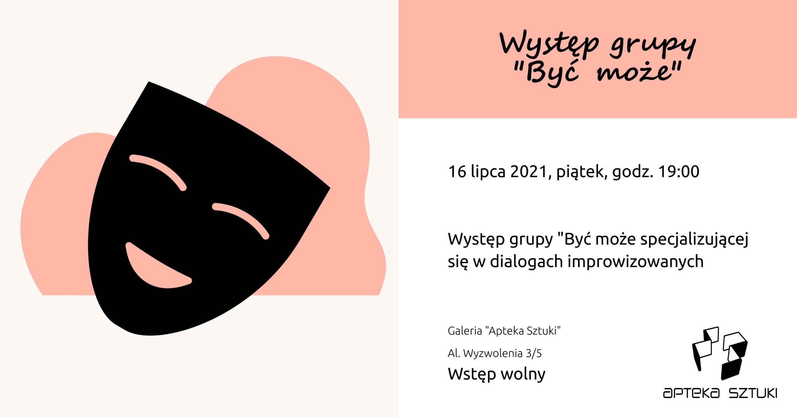 Zaproszenie na występ grupy improwizacyjnej Być może