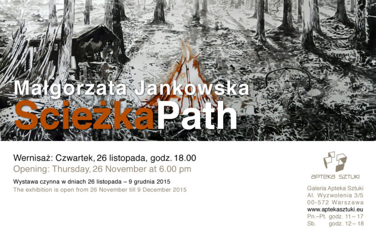 Zaproszenie na wystawę Ścieżka Małgorzaty Jankowskiej