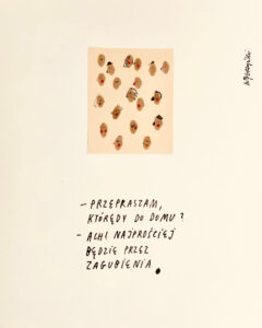 Zdjęcie pracy Wojciecha Węgrzyńskiego Wytnij z papieru dwa wróble