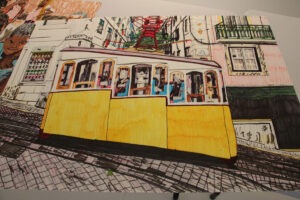 Zdjęcie pracy Jeremiasza Popiela Lizbona III Żółty tramwaj