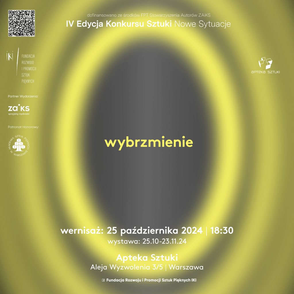 Zaproszenie na wystawę Wybrzmienie Fundacji IKI